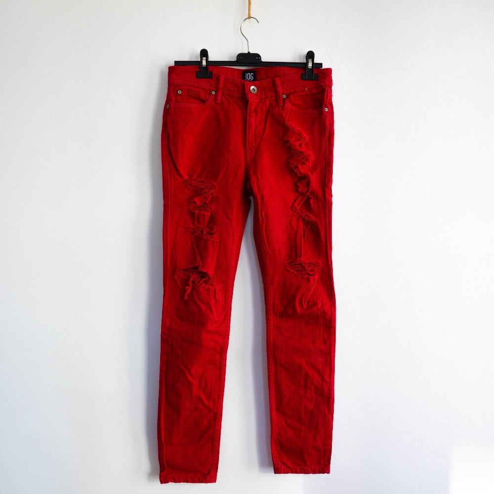 Urban Outfitters BDG Red Ripped Men's Jeans
